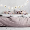 GUIRLANDE BOULE 10LED BLANC GLITTER OR 6