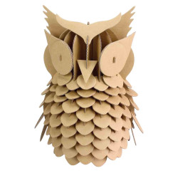 Hibou carton à assembler 20 x 25 cm