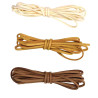 LACETS PLATS SUEDINE ECRU OCRE BRUN CL