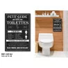 TOILE RÈGLES TOILETTES NOIR 23x34cm