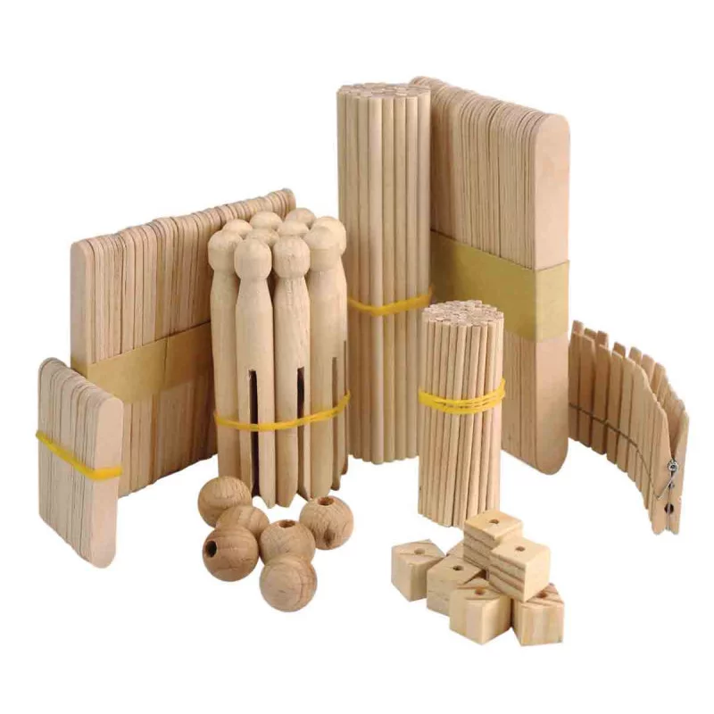 Pièces bois pour construction x 450 pcs
