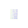 STICKER HOLOGRAPHIQUE CŒUR, 1,7x1,5CMx48