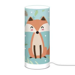 LAMPE CYLINDRIQUE 28CM RENARD
