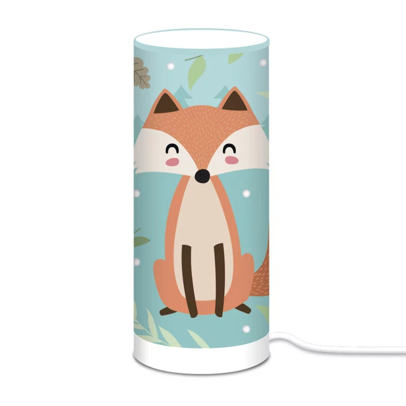 LAMPE CYLINDRIQUE 28CM RENARD
