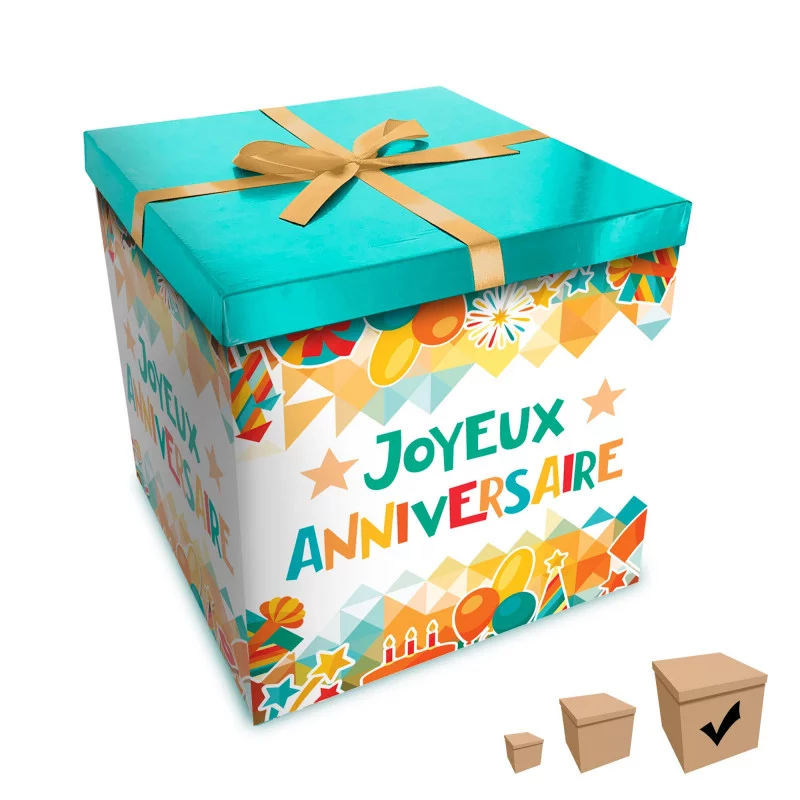 BOITE CADEAU GM JOYEUX ANNIVERSAIRE
