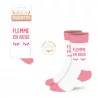 CHAUSSETTES FLEMME EN ROSE