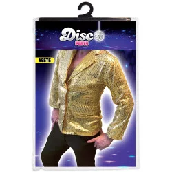 VESTE MANCHES LONGUES DISCO DORE