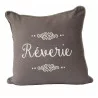 COUSSIN "RÉVERIE" ANTHRACITE EN COTON LAVÉ 40X60cm