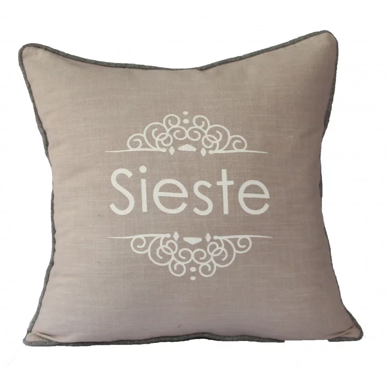 COUSSIN MOT 40X60 TAUPE COTON LAVE