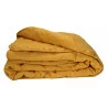 COUVRE LIT PALAZZO GOLDEN 250X180cm + 1 TAIE 60X60cm RÉVERSIBLE EN MICROFIBRE