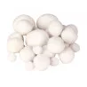 SACHET 72 POMPONS BLANCS TAILLES ASSORTI