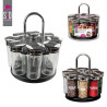 CARROUSEL ÉPICES 8 POTS COUVERCLE PLASTIQUE