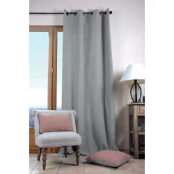 RIDEAU UNI SOURIS 135X240CM DUO