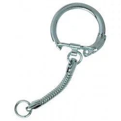 SACHET ATTACHES PORTE-CLEFS ARGENTeES-