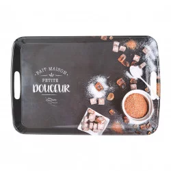 PLATEAU MELAMINE 46X31 ARDOISE