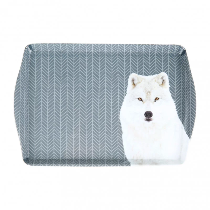 PLATEAU MELAMINE 22X15 LOUP