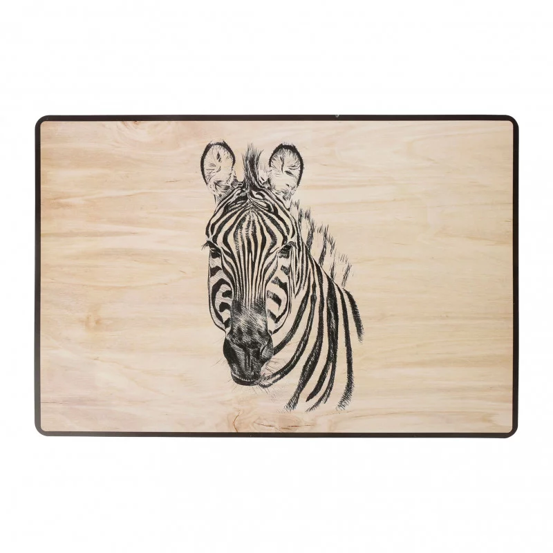 SET DE TABLE 45X30 NOIR ZEBRE PP