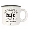 TASSE GRES 22CL BLC H7.4cm