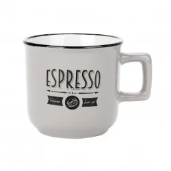 Tasse en grès 15cl vintage taupe espresso
