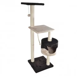 ARBRE A CHAT AVEC JOUETS ET NICHE 106CM