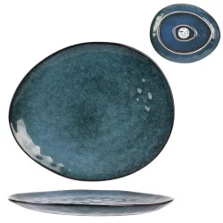 ASSIETTE GALET 27.5X23CM AU GRES DU TEMP
