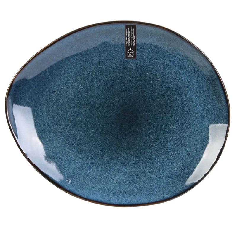 ASSIETTE GALET 22X18CM AU GRES DU TEMPS