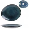 ASSIETTE GALET 22X18CM AU GRES DU TEMPS