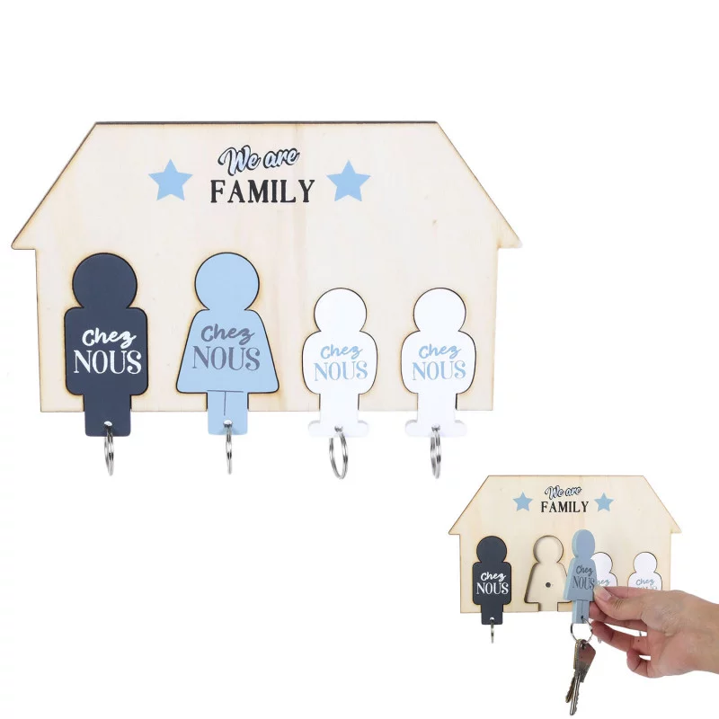 PORTE-CLES X4 FAMILLE