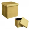 COFFRE POUF PLIABLE VELOURS COTELE GIULI