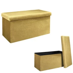 COFFRE BANC PLIABLE VELOURS COTELE GIULI