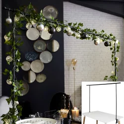 BARRE DECO DE TABLE AJUSTABLE NOIR