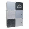RANGEMENT ARMOIRE MODULABLE 6 CUBES GARC