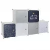 RANGEMENT ARMOIRE MODULABLE 6 CUBES GARC