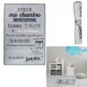 TAPIS REGLES DE LA CHAMBRE GRIS 60X90CM
