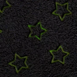 TAPIS PHOSPHORESCENT ETOILE GRIS 70CM