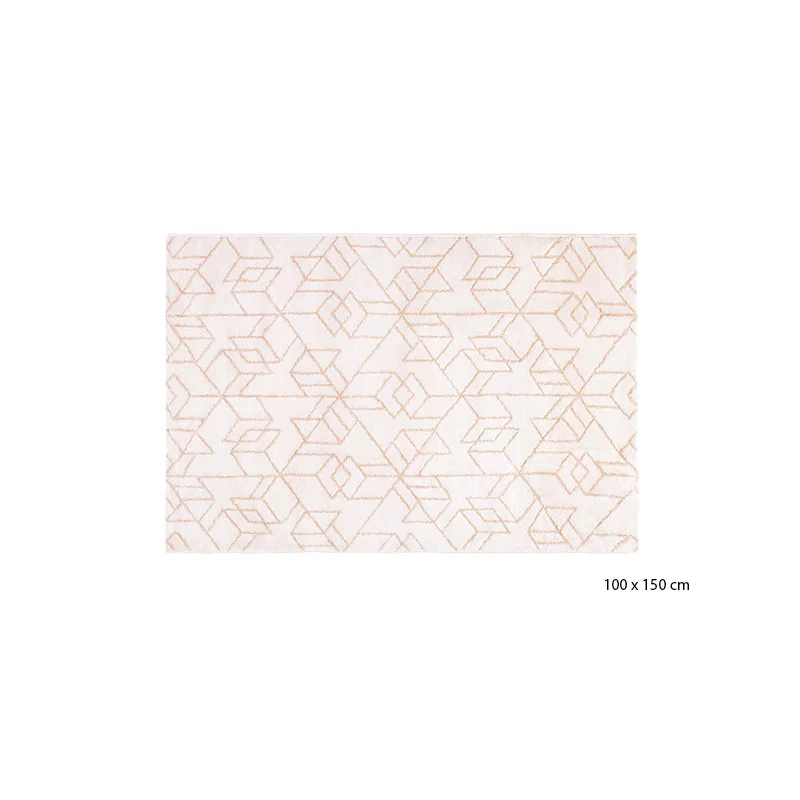 TAPIS GLAM BEIGE 100X150CM