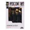 MENAGERE 16 PIECES GOLD MANCHE NOIR