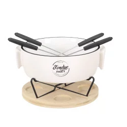 SERVICE A FONDUE CHAUFFE-PLAT ET PIQUE X