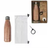 COFFRET BOUTEILLE ISOTHERME EFFET BOIS