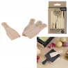 SPATULE A RACLETTE EN BOIS X4