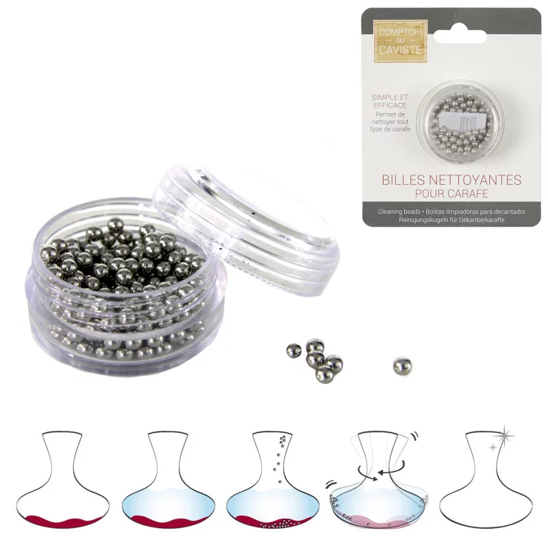 BILLES NETTOYANTES POUR CARAFE A DECANTE