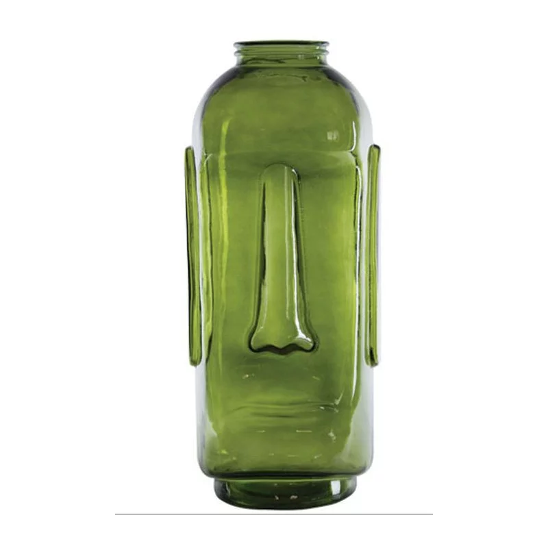 VASE MOAI OLIVE D30x69CM