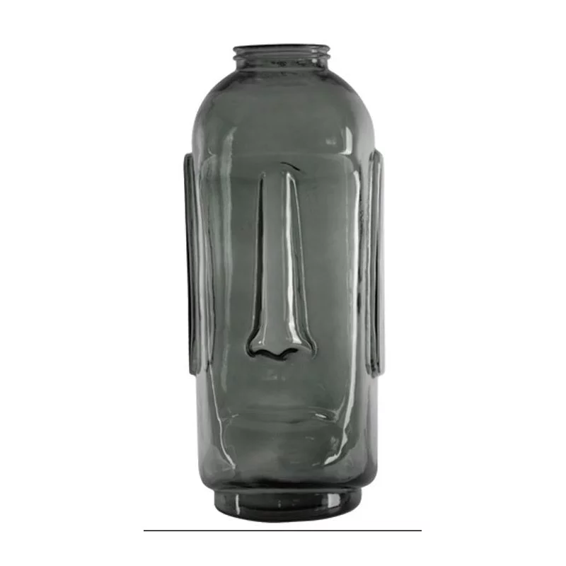 VASE MOAI GRIS D30x69CM