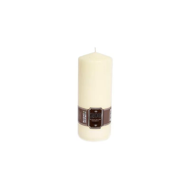 BOUGIE CIERGE CREME 25X10CM