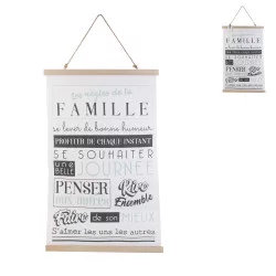 DECORATION TEXTILE MURALE FAMILLE