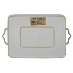 PLAT EN GRÈS RECTANGULAIRE 40x26.3x6.2cm
