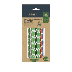 PAILLES FANTAISIE EN PAPIER X50