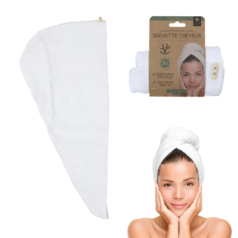 SERVIETTE MAGIQUE CHEVEUX BAMBOU