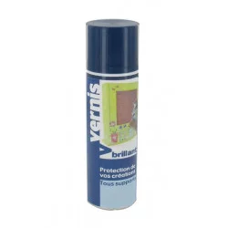 Flacon aerosol 250 ml vernis brillant