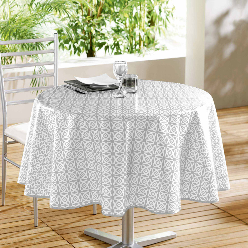 NAPPE RONDE ABACA 160 CM PVC